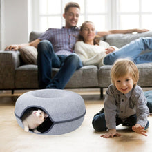 Load image into Gallery viewer, Peek-A-Boo Donut Shaped Cat Bed - 50% OFF Today Only