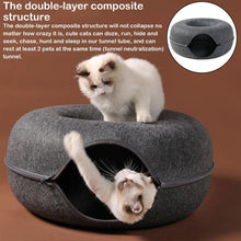 Load image into Gallery viewer, Peek-A-Boo Donut Shaped Cat Bed - 50% OFF Today Only