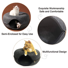 Load image into Gallery viewer, Peek-A-Boo Donut Shaped Cat Bed - 50% OFF Today Only

